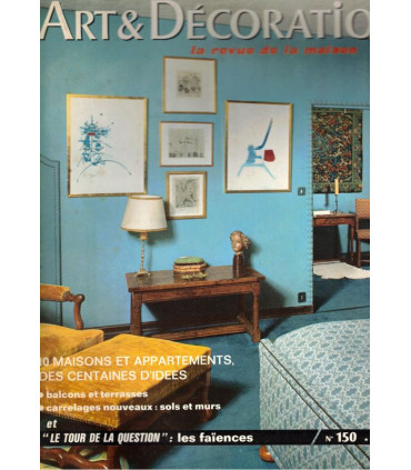 Balcons et terrasses, nouveaux carrelages 1970, architecte Jean Rouzaud, - Art et Décoration, N°150 mai 1970 -