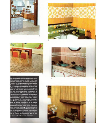 Balcons et terrasses, nouveaux carrelages 1970, architecte Jean Rouzaud, - Art et Décoration, N°150 mai 1970 -