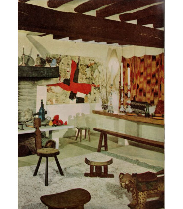 Cheminées, artiste hollandais Van Leyden, architecte danois Eric Sorensen - Art et Décoration, N°106 fév 1964 -