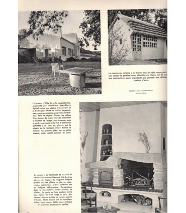 Cheminées, artiste hollandais Van Leyden, architecte danois Eric Sorensen - Art et Décoration, N°106 fév 1964 -