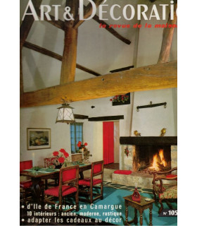 Acteur Raymond Gérôme, artiste Franz Priking, Comte Michel d'Ornano, troglodyte  - Art et Décoration, N°105 décembre 1963 -