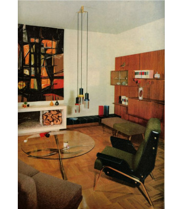 Acteur Raymond Gérôme, artiste Franz Priking, Comte Michel d'Ornano, troglodyte  - Art et Décoration, N°105 décembre 1963 -