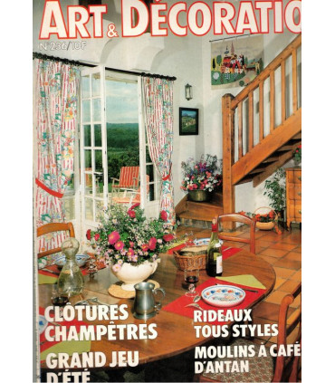 Rideaux, portails, clôtures, moulins à café, moulins à épices - Art et Décoration, N°236 août 1982 -
