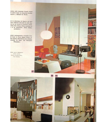 Cheminées design 1960, cheminées rustiques, Hossegor, Banyuls, Méribel-les-Allues, Eze - Art et Décoration, n°155 jan 1971