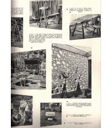 Maisons de vacances, mobilier de jardin, Grimaud, Mareuil-sur-Belle, Mesnil-Ponceau - Art et Décoration, n°102 juil 1963