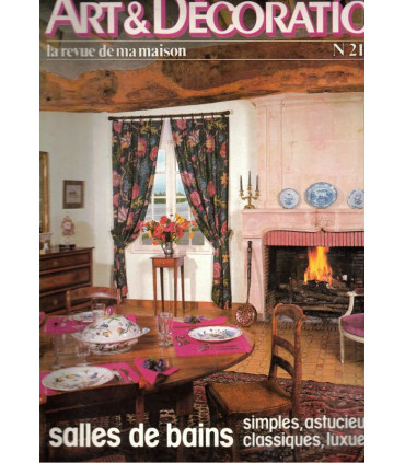 Objets de marins, antiquités marines, mobilier champenois, salles de bains design, - Art et Décoration n°217 nov 1979