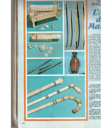 Objets de marins, antiquités marines, mobilier champenois, salles de bains design, - Art et Décoration n°217 nov 1979