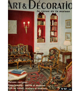 Bureaux d'écolier, peintres Jean Picart le Doux, Françoise Schlumberger-Primat, Jean Bart - Art et Décoration, n°97 1962