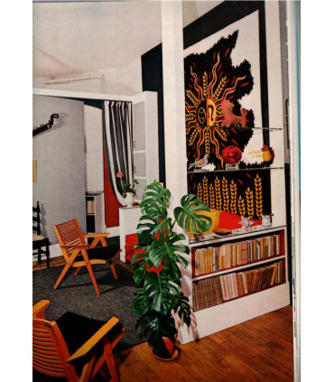 Bureaux d'écolier, peintres Jean Picart le Doux, Françoise Schlumberger-Primat, Jean Bart - Art et Décoration, n°97 1962