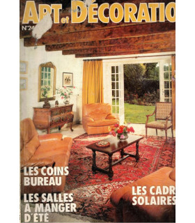 Cadrans solaires, salles à manger d'extérieur, coin bureau - Art et Décoration n°249 juin 1984