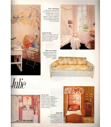 Armoires à vin, cuisines à l'ancienne, mobilier bourguignon, chambres d'enfants, faïence de Creil - Art et Décoration n°296 1990