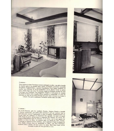Mobilier de jardin 1960, décorateur hollandais Eric Grinwis, style moderne 1960,- Art et Décoration n°129 mai 1967