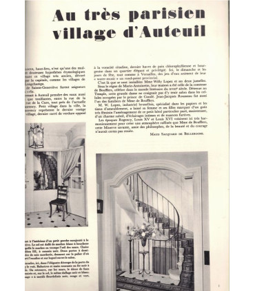 Mobilier de jardin 1960, décorateur hollandais Eric Grinwis, style moderne 1960,- Art et Décoration n°129 mai 1967