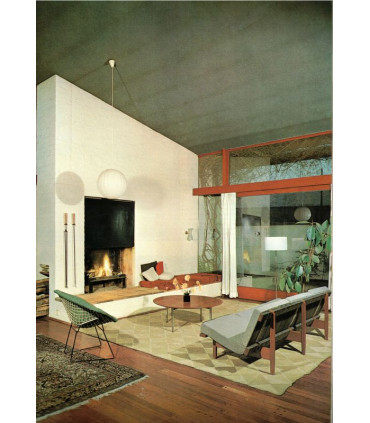 Clôtures, appartement design masculin, Guéthary, Grenoble, Mesnil-Simon, Fontvieille  - Art et Décoration n°130 juil 1967