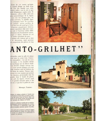 Actrice Germaine Montero, maison Ted Lapidus, sièges tapissés, meubles basques,  Yves Ruhlmann - Art et Décoration n°167 1972