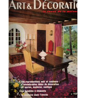 Meubles à éléments 1960, vestiaires dans l'entrée, céramiste Jacqueline de Vialar, - Art et Décoration n°117 sep 1965