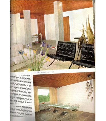 Meubles peints anciens, meubles à éléments 1960, artiste Léopold Gest,  - Art et Décoration n°149 mars 1970