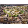 Caen, l'église Saint-Pierre et le château - carte postale, Calvados 14, vue du Ciel, GABY