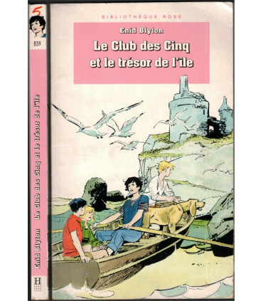 Le club des cinq et le trésor de l'île, Enid Blyton, 1997 - aventures jeunesse, Hachette Jeunesse bibliothèque rose