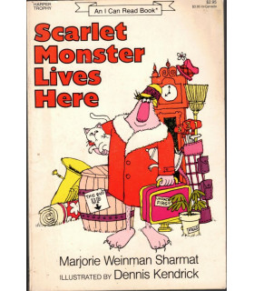 Scarlet Monster lives here, Marjorie Weinman Sharmat, Dennis Kendrick, 1986 -, premières lectures,  children, english