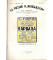 Barbara, comédie Michel Duran 1938, acteurs Zita Perzel, Daniel Lecourtois - La Petite Illustration Théâtre n°438 14 mai 1938