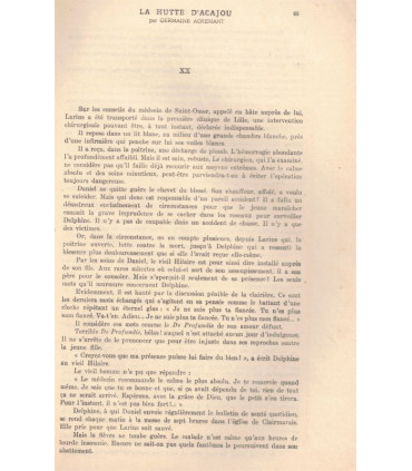 La hutte d'acajou, Germaine Acremant, T1 T3 et T4 -, roman populaire, La Petite Illustration Roman N°203 19 juil 1924