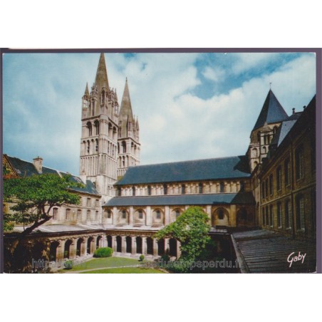 Caen, Abbaye aux hommes - carte postale, Calvados 14, églises, GABY