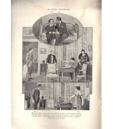 Le sexe fort, comédie Tristan Bernard, acteurs Signoret, Linirys, Gildès, Marie Bell - La Petite Illustration Théâtre n°307 1932