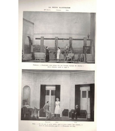 Fabienne, pièce de Claude Socorri, acteurs Alice Dufrêne, Eddy Ghilain, Chamarat   - Petite Illustration Théâtre n°463 1939
