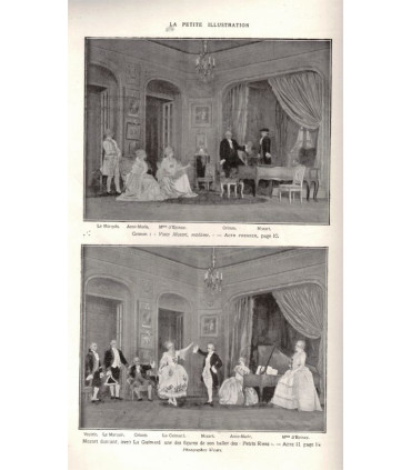 Mozart, comédie Sacha Guitry, acteurs Yvonne Printemps, René Maupré, Germaine Gallois - La Petite Illustration Théâtre 166 1926
