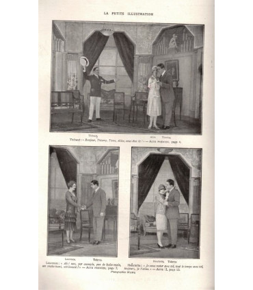 Un perdreau de l'année, Tristan Bernard, acteurs Signoret, Jane Chevrel, - La Petite Illustration Théâtre n°165 1926