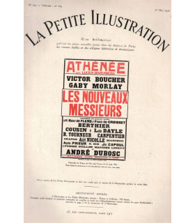 Les nouveaux messieurs, comédie Robert de Flers, acteurs Gaby Morlay, Victor Boucher - La Petite Illustration Théâtre n°163 1926