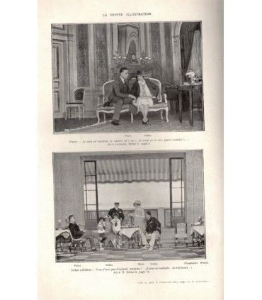 Le lit nuptial, pièce de Charles Méré, acteurs Charles Boyer, Simone Frévalles  - Petite Illustration Théâtre n°162 1926