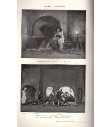 Dalilah, pièce de Paul Demasy, acteurs Jean Hervé, Charpin, Véra Korêne  - Petite Illustration Théâtre n°161 1926