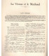 La Viveuse et le Moribond, comédie de François de Curel, acteurs Sylvie, Vargas,  - Petite Illustration Théâtre n°160 1926