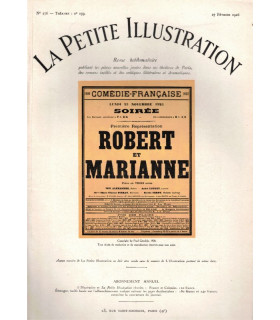 Robert et Marianne, comédie de Paul Géraldy, acteurs André Luguet, Thérèse Pierat,   - La Petite Illustration Théâtre n°159 1926
