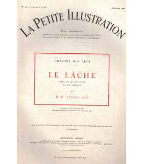 Le lâche, pièce de H.R. Lenormand, acteurs Pitoëff, Ludmilla Pitoëff, Henri Vermeil,  - Petite Illustration Théâtre n°158 1926