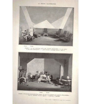 Le lâche, pièce de HR Lenormand, acteurs Pitoëff, Ludmilla Pitoëff, Henri Vermeil,  - La Petite Illustration Théâtre n°158 1926