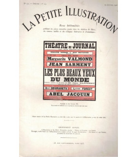 Les plus beaux yeux du monde, jean Sarment, acteurs Marguerite Valmont, Abel Jacquin - La Petite Illustration Théâtre n°155 1926