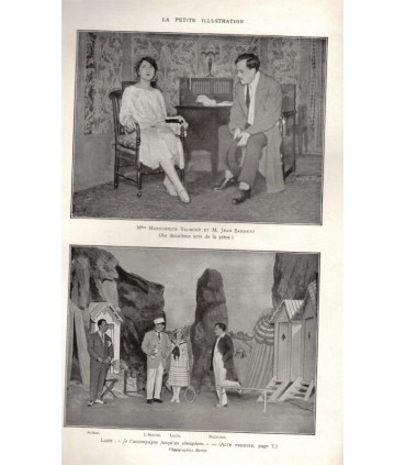 Les plus beaux yeux du monde, jean Sarment, acteurs Marguerite Valmont, Abel Jacquin - La Petite Illustration Théâtre n°155 1926