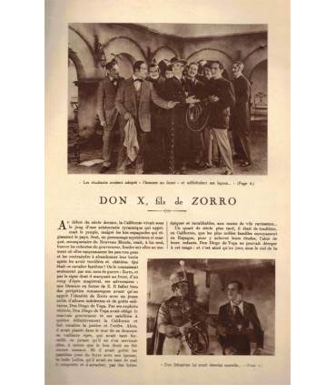 Douglas Fairbanks dans le rôle de Don X fils de Zorro, Artistes Associés - La Petite Illustration Cinématographique N°6 1926