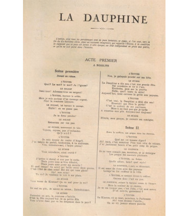 La Dauphine, comédie de François Porché - La Petite Illustration Théâtre N°44 1921