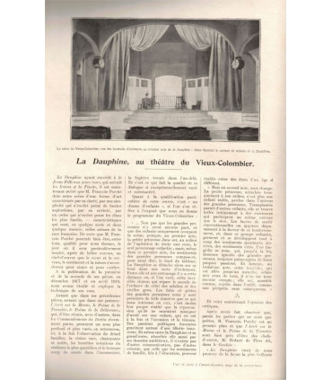 La Dauphine, comédie de François Porché - La Petite Illustration Théâtre N°44 1921