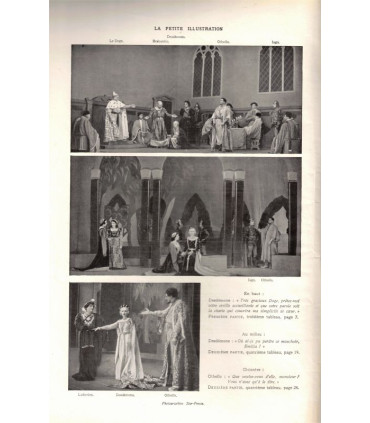 Othello, Shakespeare, Jean Sarment, acteurs Marguerite Valmond, Gauthier-Sylla - La Petite Illustration Théâtre N°442 1938
