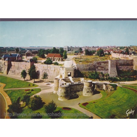Caen, le château et les jardins - carte postale, Calvados 14, GABY
