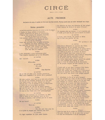 Circé, pièce de Alfred Poizat, Comédie-Française, acteur Albert Lambert  - La Petite Illustration Théâtre N°60 1922