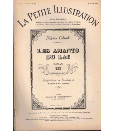Les amants du lac, T3 et T4, Albéric Cahuet - Le Lac Lamartine, musique Niedermeyer,  La Petite Illustration 146 et 147 1927