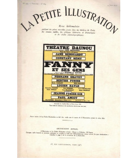 Fanny et ses gens, Jerome K. Jerome, acteurs Fernand Gravey, Jane Renouardt  - La Petite Illustration Théâtre N°184 1927