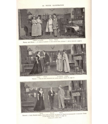 Fanny et ses gens, Jerome K. Jerome, acteurs Fernand Gravey, Jane Renouardt  - La Petite Illustration Théâtre N°184 1927