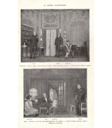 La menace, Pierre Frondaie, acteurs Cora Laparcerie, Jean Worms, Georges Mauloy, - La Petite Illustration Théâtre N°153 1925